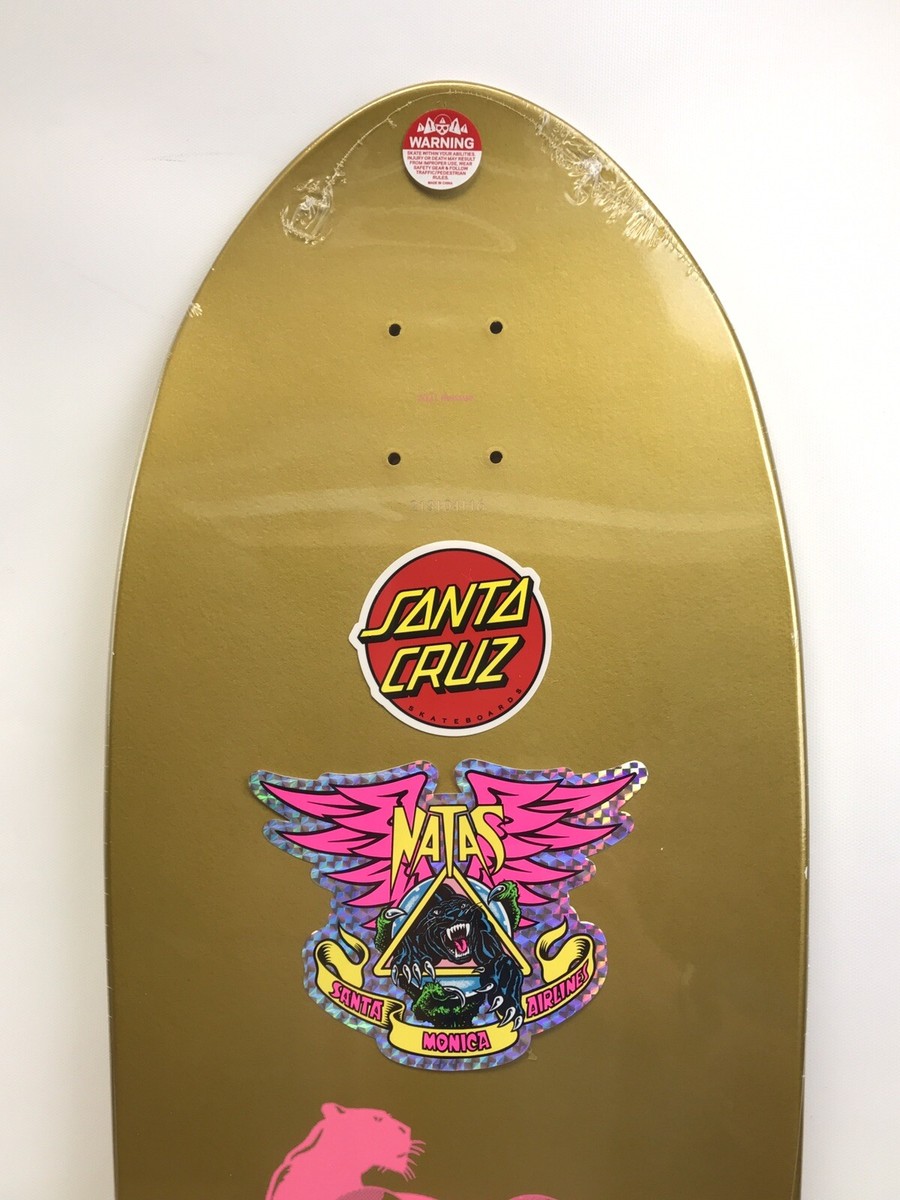 Planche Skateboard SANTA CRUZ Natas Kaupas Feuille D'or - Deck Réédition - Occasion