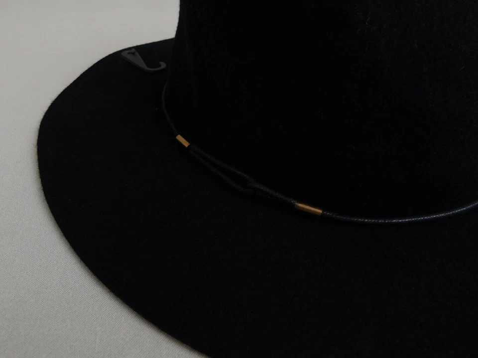 Chapéu Panamá Calvin Klein Linked Chord Lã - Tamanho Único, Preto #6431 - Imagem 3 de 4
