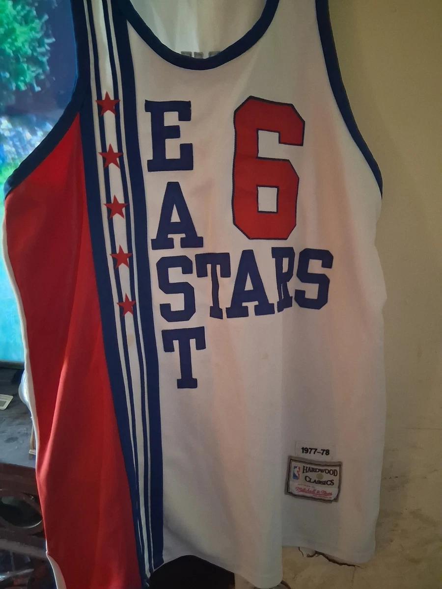 Maillot Pour Homme Mitchell & Ness Julius Erving Royal Philadelphia 76ers 1976 77 Hardwood Classics Swingman Player Jersey