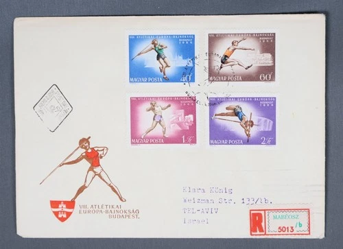 MayfairStamps Hungary FDC 1966 European Track & Field Combo First Day Cover aaw_
