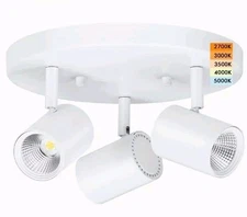 Cloudy Bay 3 Head 5CCT Turnable Narrow Flood Track Light 25W Vivid LED CR190