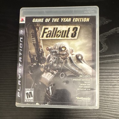 Bethesda Fallout 3 Game of the Year Edition PS3 2009 NTSC-U/C M w/ Manual