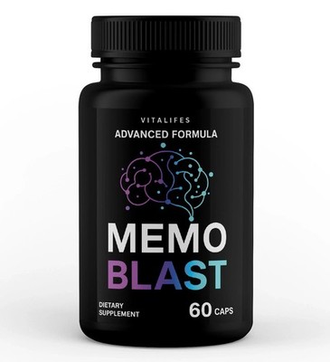 (1 pack) Memo Blast Capsules - MemoBlast Brain and Memory Support Formula 60ct