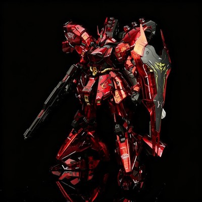 RG 1/144 Sazabi Clear Color Model Kit Action Figure Toy Desktop Gift