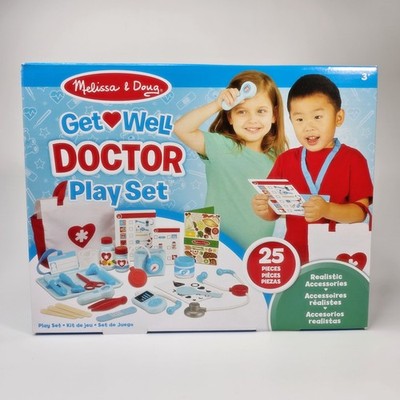 Melissa & Doug  Get Well Doctor Play Set  25 Pieces  Ages 3+  New/Sealed