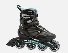 Rollerblade Zetrablade Womens Adult Fitness Inline Skates Size 9 Black/Blue NEW