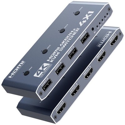 HDMI KVM Switch 4 Computer, 4 Port HDMI USB Switch for 4 Computer Share a 4K6...