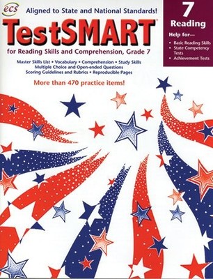 Testsmart for Reading Skills and Comprehension, Grade 7: Help for Basic Read...