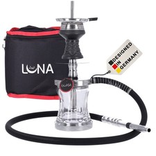 Luna Hookah Vacanza Shisha Wasserpfeife Komplett Set Silver