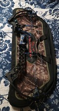 MATHEWS MONSTER CHILL R LEFT HAND BLACKED COMPOUND HUNTING BOW QAD HDX DROP REST
