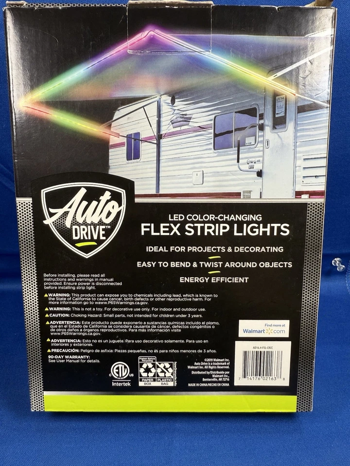 Auto Drive LED Color Changing Flex Strip Lights 18.4 Feet RV Camper Outdoors - Image 3 of 4