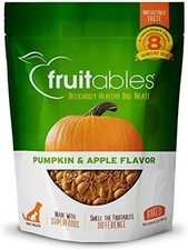 Fruitables Baked Dog Treats, Healthy Pumpkin 12 Ounce Pack of 1 , White