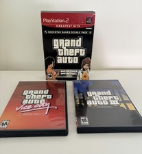 Grand Theft Auto Double Pack PS2 GTA III Vice City  COMPLETE CIB + Codes Booklet