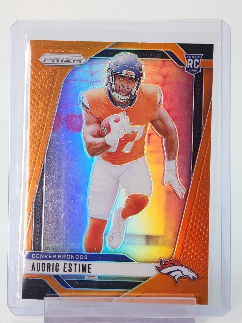 AUDRIC ESTIME 2024 PANINI PRIZM ROOKIE FOOTBALL ORANGE #306 RC /249 Q3615