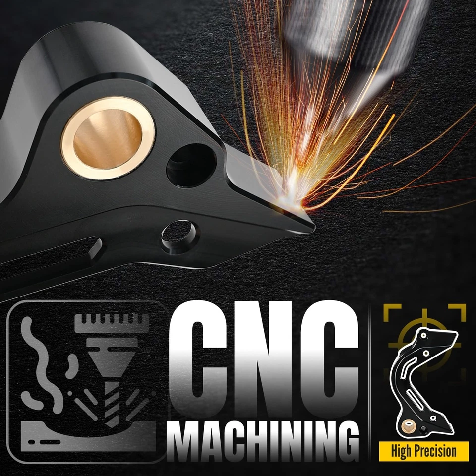 For Honda CRF125F CRF 125F CNC Front Sprocket Guard Case Saver Brace Black USA Foto 2 de 4