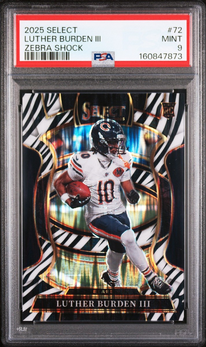 2025 Panini Select - Concourse Luther Burden #72 Zebra Prizm (RC