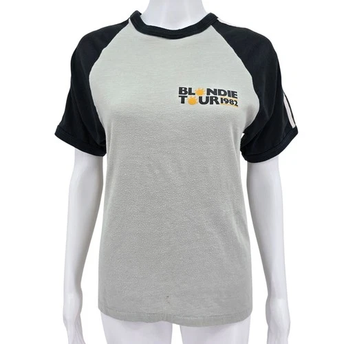 Blondie Vintage Tour Concert Tee Gray M 1980s vintage concert t-shirt, vintage, single stitch, B+ condition