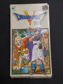 Super Famicom Dragon Quest 1+2, V 5 Boxed Bundle SNES SFC Japan Import-US SELLER