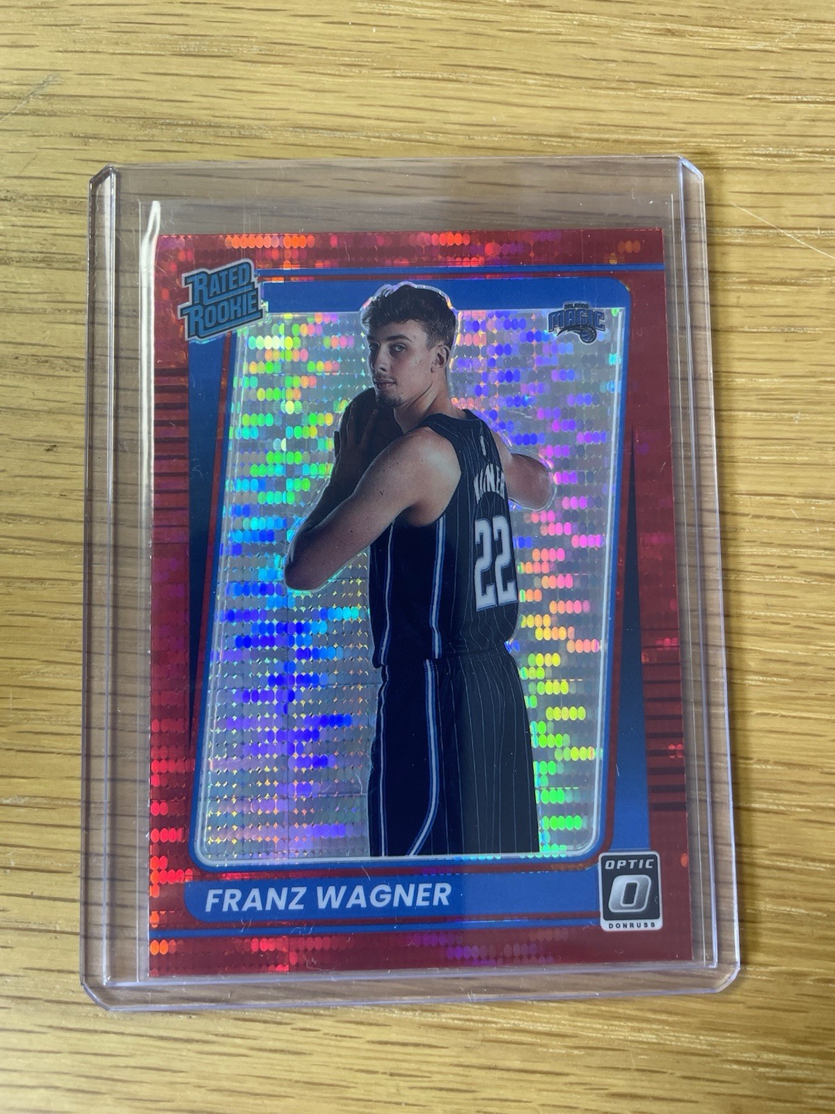 2021-22 Donruss Optic Franz Wagner Rated Rookie Red Pulsar - Card #185