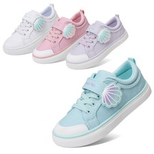 Girls Toddlers Kids Fashion Sneakers Lightweight Comfort Hook Loop Casual Shoes