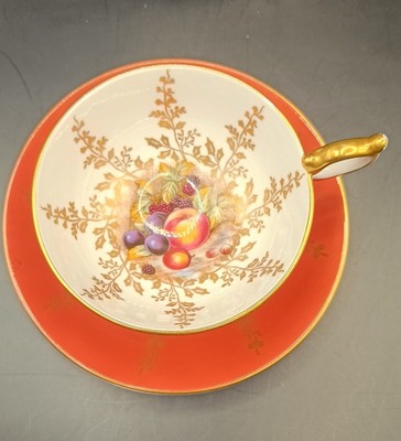 Aynsley Orchard Obst Tasse und Untertasse Set 2981
