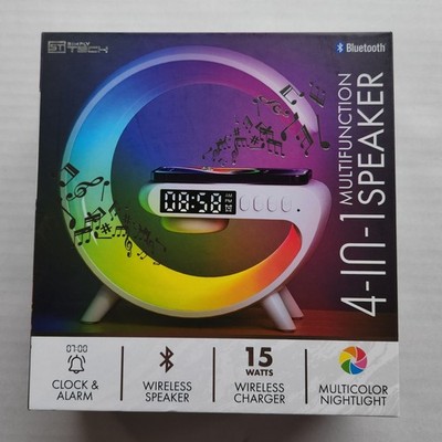 ST Simply Tech 4-In-1 Multifunction Speaker - Clock & Alarm - Wireless Speaker