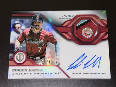2026 Topps Tribute Corbin Carroll Patch Autograph 8/10 #APA-CC Dbacks Auto