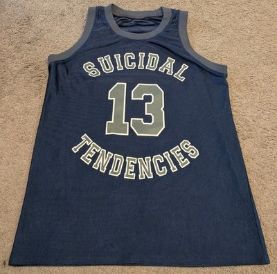 Vintage Suicidal Tendencies #13 Blue Basketball Jersey Men's Small