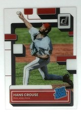 2022 Panini Chronicles Hans Crouse #69 Baseball CARD Phillies RC Clearly Donruss