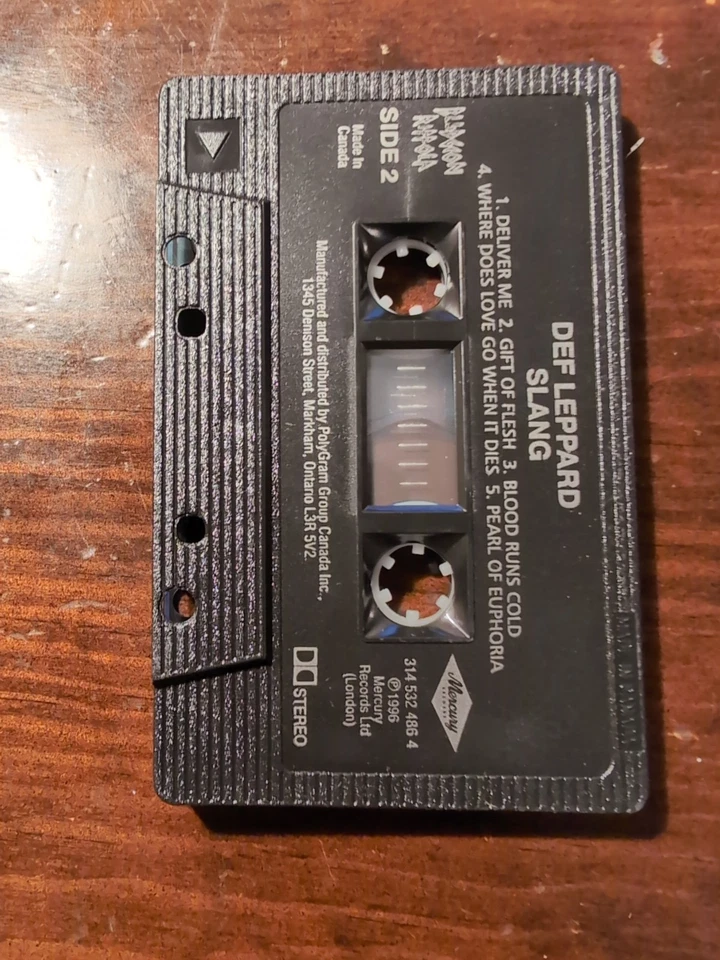 Def Leppard Slang Cassette Tape 1996 Mercury Canada - Image 4 of 4