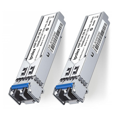 1.25G SFP Single Mode LC Transceiver, 1000Base LX Fiber SFP Module, 1310Nm SMF, 