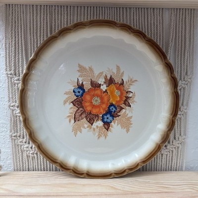 Manor House Medley KG 002 Floral Stoneware Collector Plate Japan