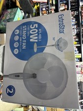 Extra Star AFS-40D-1 Stand Fan 50w 3 Speed White