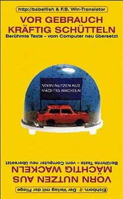 Vor Gebrauch kräftig schütteln - Vorn nutzen aus mächtig wackeln