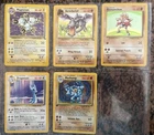 POKEMON Base Set Rare HOLO LOT (5) 1st Ed - NM FRONTS - Dragonair Hitmonchan