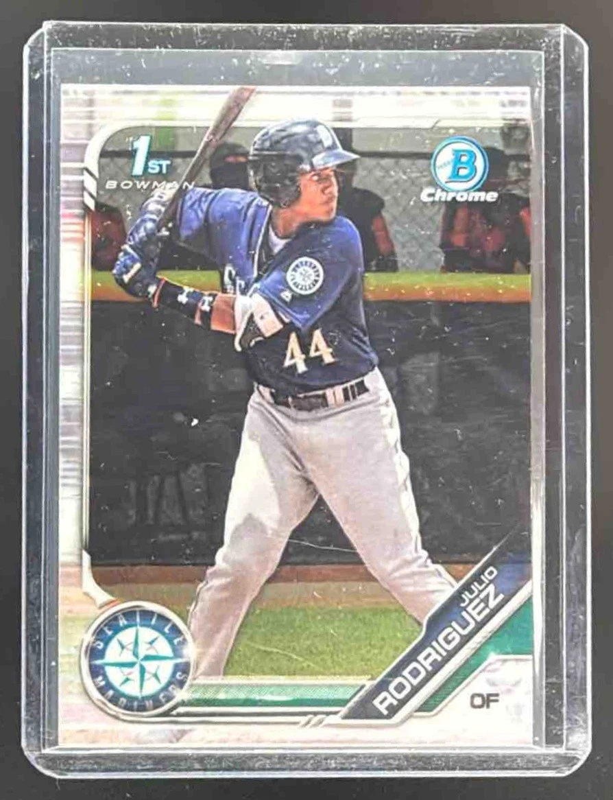 EL.112 Julio Rodriguez 2019 Bowman #BCP-33 Chrome Rookie 1st Prospect RC