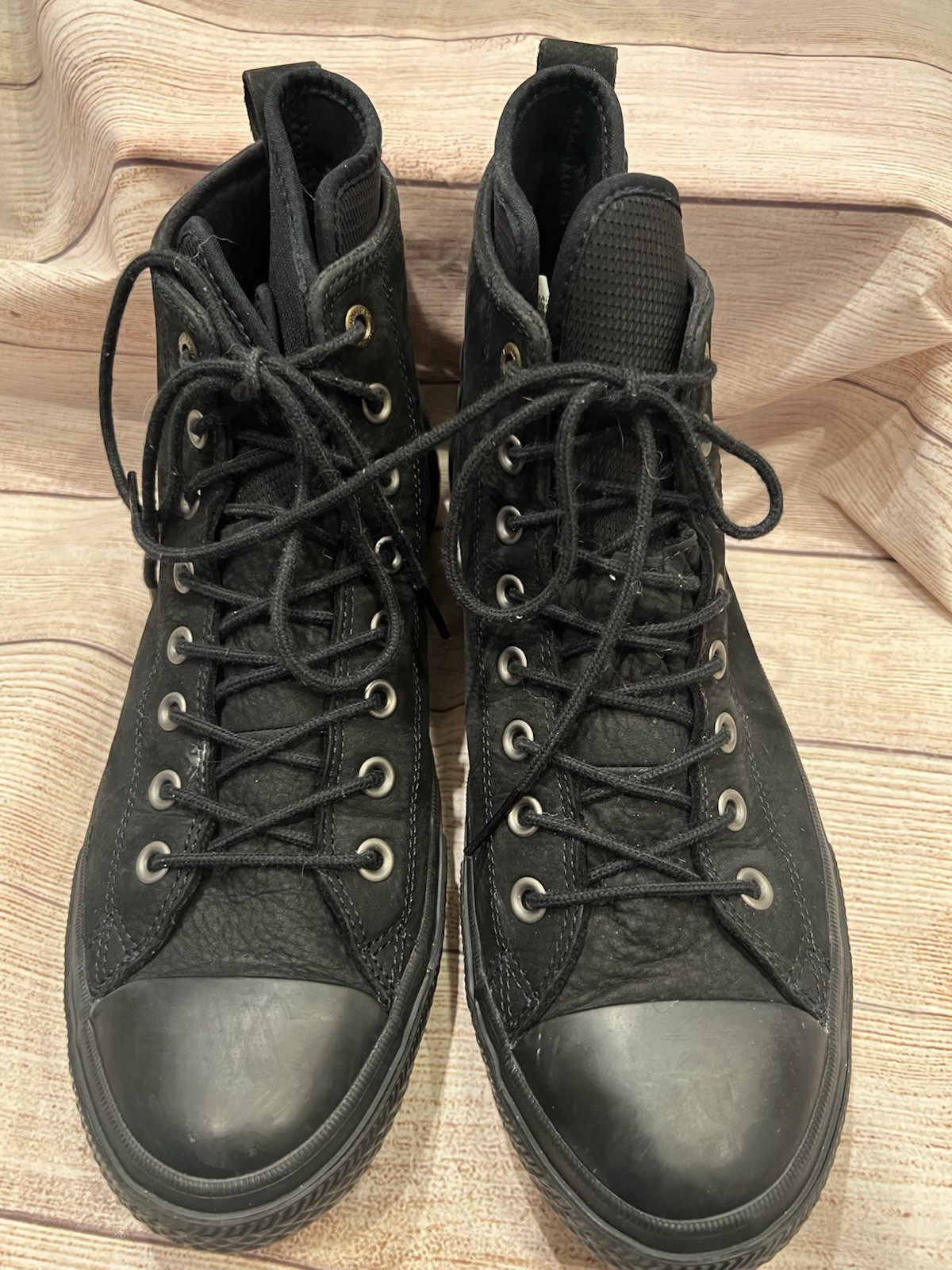 RARE🔥 Converse Chuck Taylor All Star Waterproof Nubuck Boots Black 9.5 157460C thumbnail 6