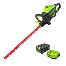 Greenworks 80V 26 inch Brushless Hedge Trimmer w/ 2Ah Battery and Rapid Charger
