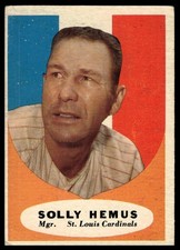 1961 Topps #139 Solly Hemus