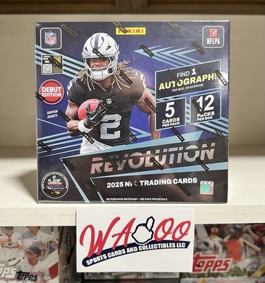2025 Panini Revolution NFL Football Factory Sealed Premium Trading Card Box