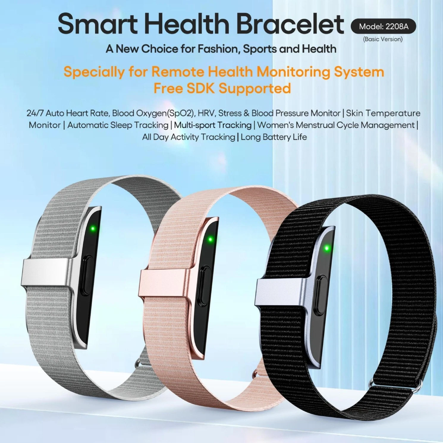 2208A Smart Electronic Bracelet Pedometer Sport Fitness Tracker for Men Women
Opens in a new window