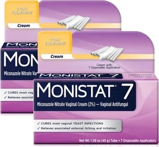 Monistat 7 Day Yeast Infection Treatment for Women, 7 Miconazole Cream Applicati