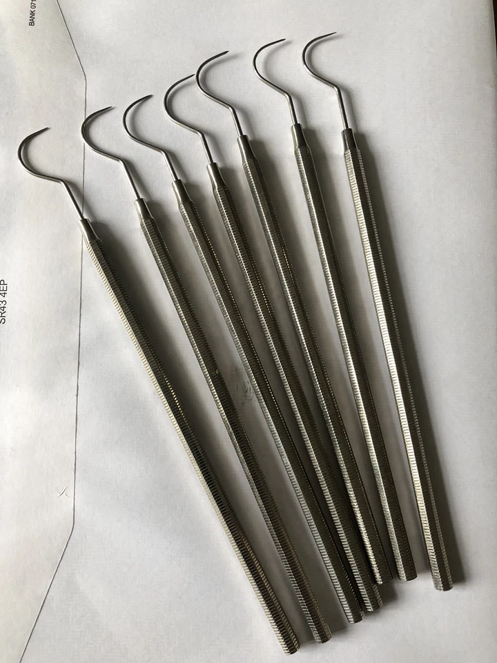 Dental Probe 23 Explorer Hook Tartar Remover Periodontal Dentist Tool craft x 7 - Image 3 of 4