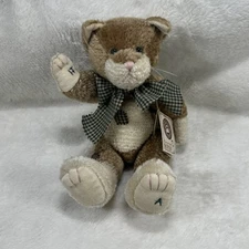 Boyds Bear Cat Scratches P. Whiskerpuss Plush 2001 Style 53000 W/ Tags 10” VHTF