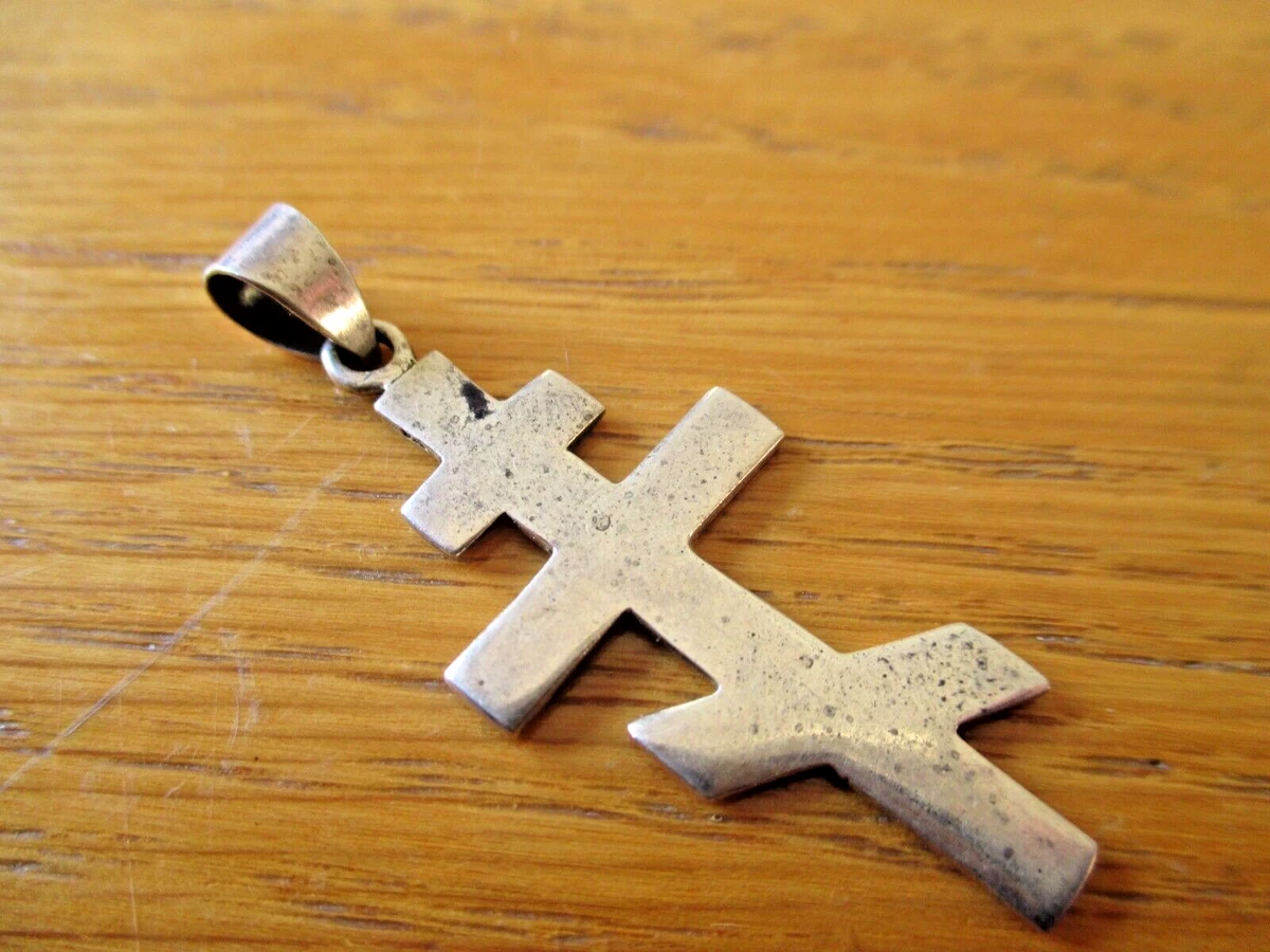 Sterling silver orthodox cross shop