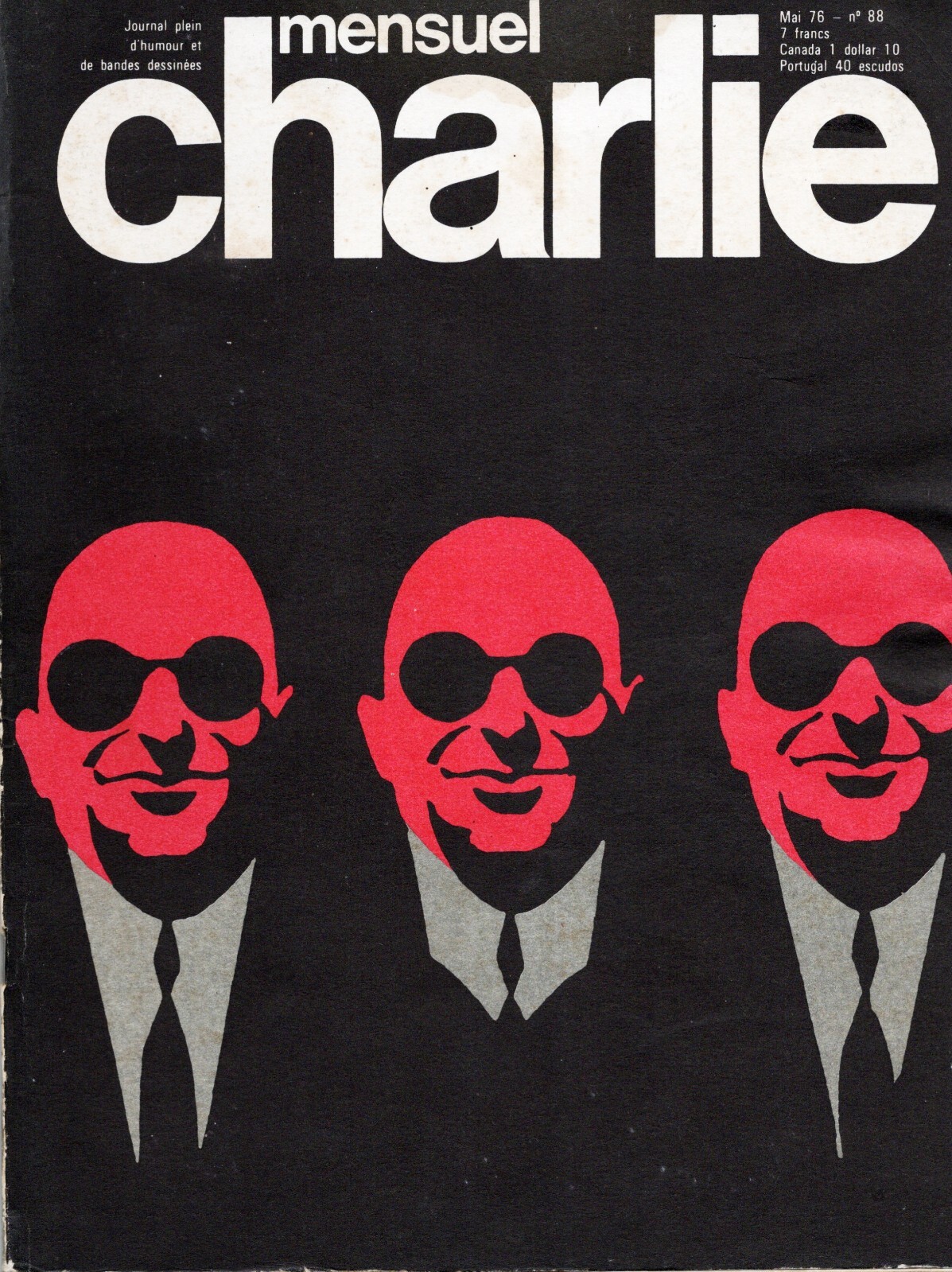 CHARLIE MENSUEL N°88 1976 Vintage French Adult Comics Magazine