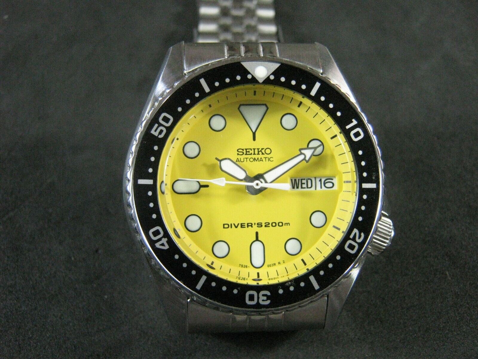 Classic SEIKO SKX013 Cool Yellow Dial NH36 Movement Water Proof Junior /Mid  Size | eBay