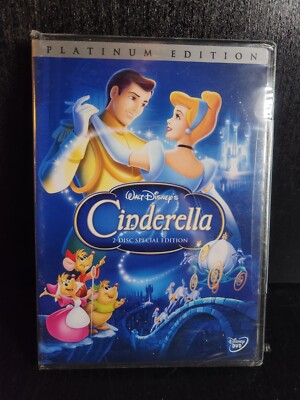 CINDERELLA PLATINUM EDITION DISNEY DVD 2 DISC SET CLASSIC ANIMATION NEW & SEALED
