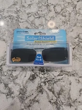 New  Solar Shield Polarized Clipons 54 Rec 8 100% UVA/UVB Protection Scratch Res