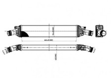 Ladeluftkühler für AUDI A4 A5 A6 A7 Q5 PORSCHE MACAN (95B)